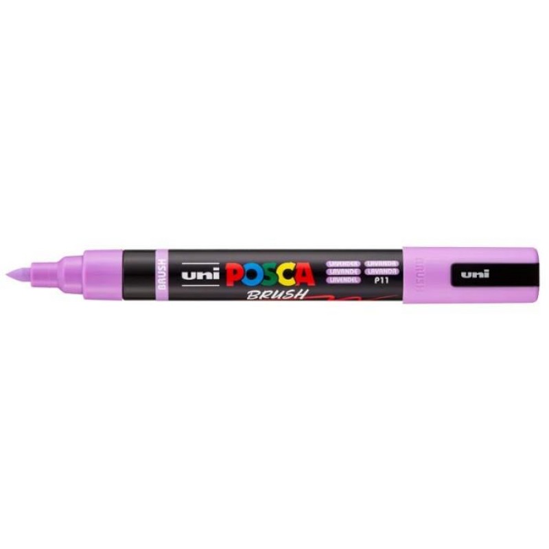 Μαρκαδόρος Posca Brush 1.0-4.0mm no P11 Lavender Μαρκαδόρος Posca Brush 1.0-4.0mm no P11 Lavender