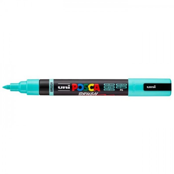 Μαρκαδόρος Posca Brush 1.0-4.0mm no P6 Aqua Green Μαρκαδόρος Posca Brush 1.0-4.0mm no P6 Aqua Green