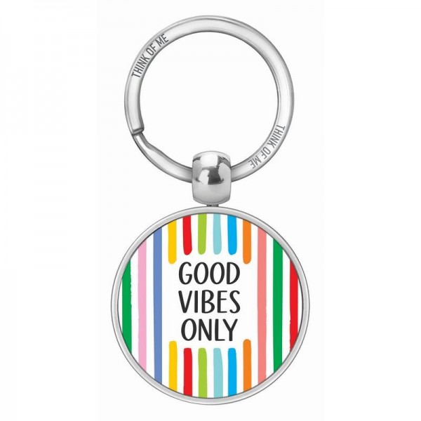 Μεταλλικό Μπρελόκ 3,6cm Good Vibes Only