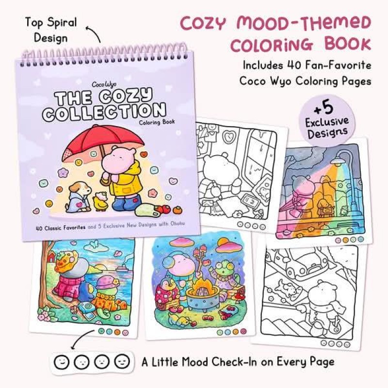Ohuhu Honolulu B Σετ 48 48 Μαρκαδόροι Οινοπνεύματος και Coloring Book Coco Wyo