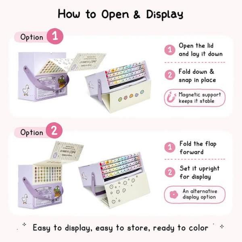 Ohuhu Honolulu B Σετ 48 48 Μαρκαδόροι Οινοπνεύματος και Coloring Book Coco Wyo