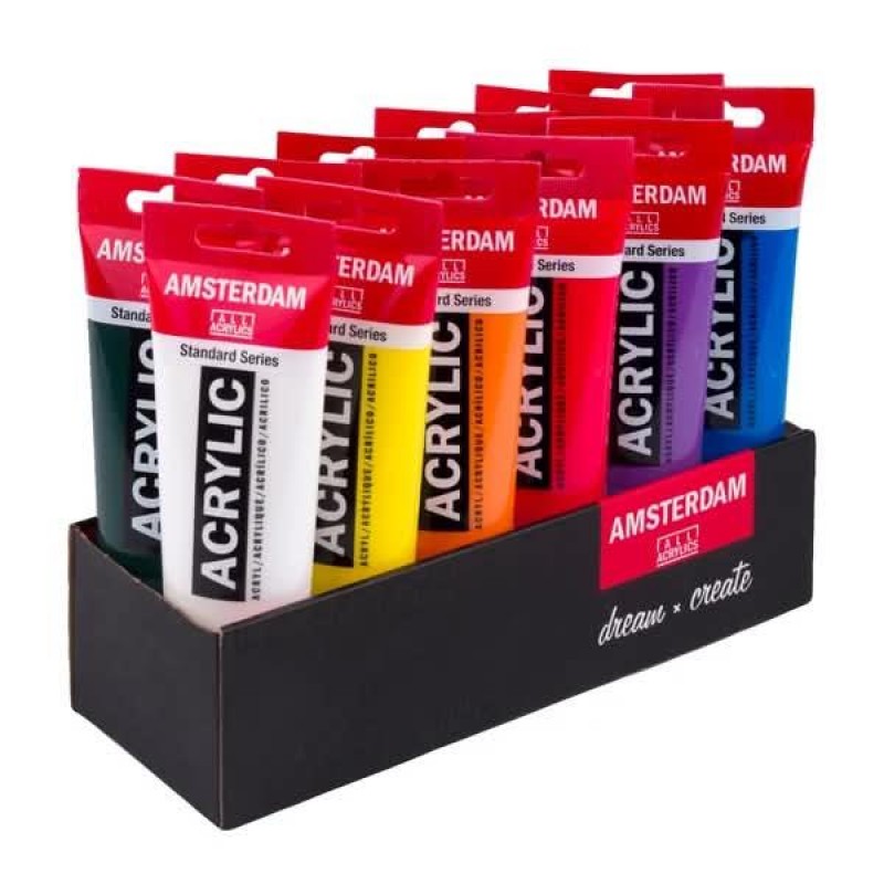 Amsterdam Σετ 12 Ακρυλικά Χρώματα 120ml