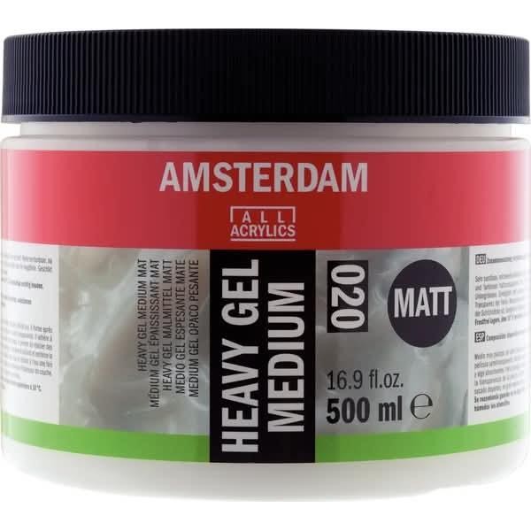 Amsterdam 020 Heavy Gel Medium Matt 500ml Amsterdam 020 Heavy Gel Medium Matt 500ml