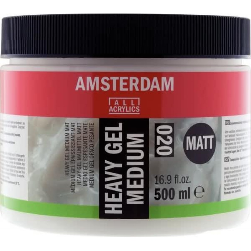 Amsterdam 020 Heavy Gel Medium Matt 500ml Amsterdam 020 Heavy Gel Medium Matt 500ml