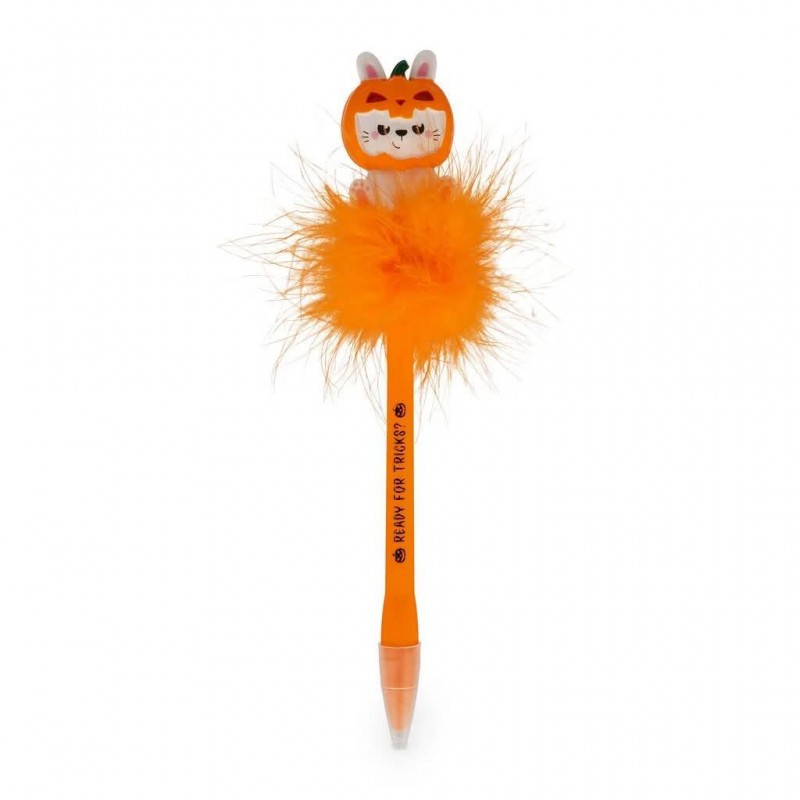 Legami Light-up Ballpoint Pen - Pumpkin Bunny - Writing is Magic