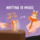 Legami Light-up Ballpoint Pen - Pumpkin Bunny - Writing is Magic