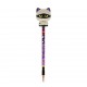 Legami Pencil with Halloween Squishy Mummy Cat