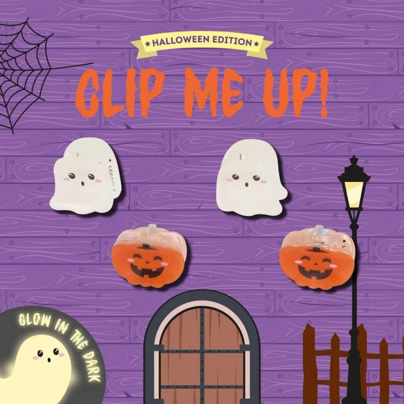 Legami Halloween Set of Four Mini Hair Clips
