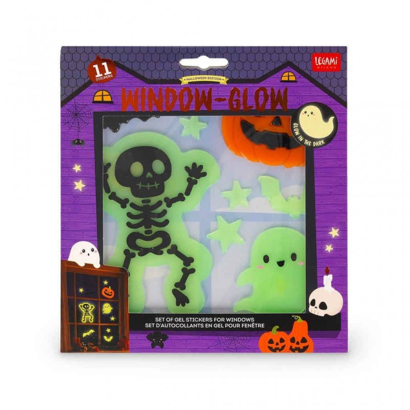 Legami Set of Gel Window Stickers - Windo-Glow