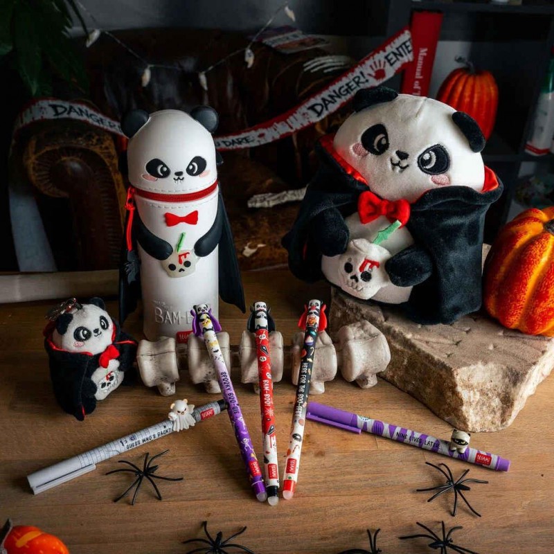 Legami Set of 2 Gel Pens with Decorative Animal Charm Spooky Party Legami Set of 2 Gel Pens with Decorative Animal Charm Spooky Party