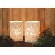 Χάρτινο Φαναράκι για Κερί Led  Merry Christmas 150x100mm