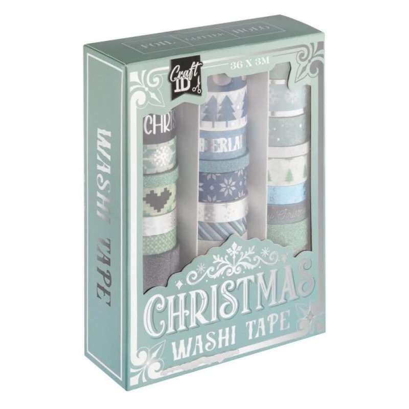 Craft ID 36 Χριστουγεννιάτικα Washi Tapes 3m Blue Shades Craft ID 36 Χριστουγεννιάτικα Washi Tapes 3m Blue Shades