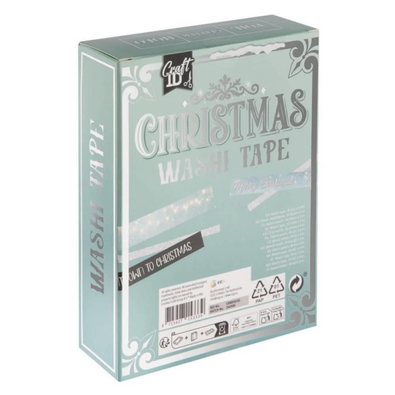 Craft ID 36 Χριστουγεννιάτικα Washi Tapes 3m Blue Shades Craft ID 36 Χριστουγεννιάτικα Washi Tapes 3m Blue Shades
