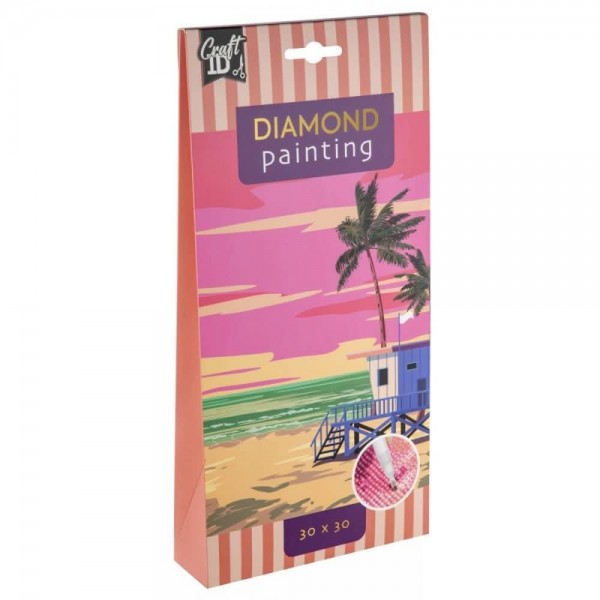 Craft ID Diamond Painting 30x30cm Παραλία