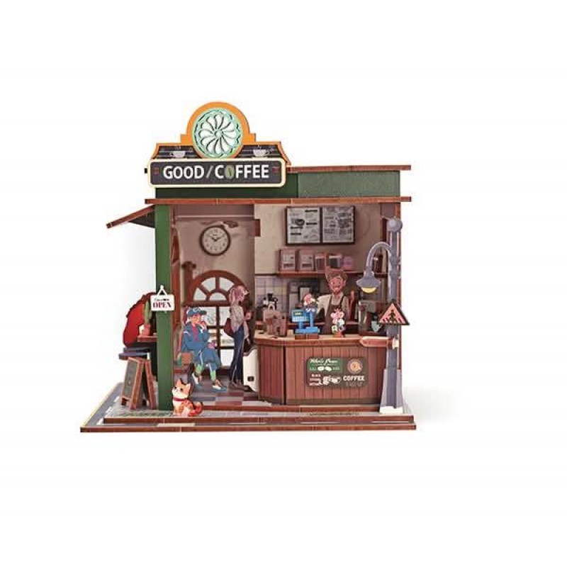Ξύλινη 3D Βιτρίνα Καφετέρια (Coffee Shop)