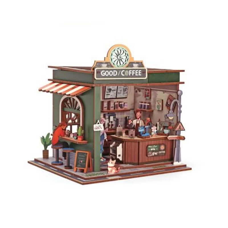 Ξύλινη 3D Βιτρίνα Καφετέρια (Coffee Shop)