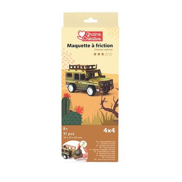 Ξύλινο 3D Παζλ Όχημα 4x4 31τεμ Ξύλινο 3D Παζλ Όχημα 4x4 31τεμ