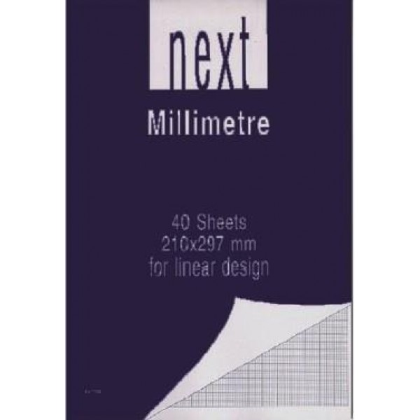 Next Μπλοκ Μιλιμετρέ DIN A4 210 x 297mm 40 Φύλλα Next Μπλοκ Μιλιμετρέ DIN A4 210 x 297mm 40 Φύλλα