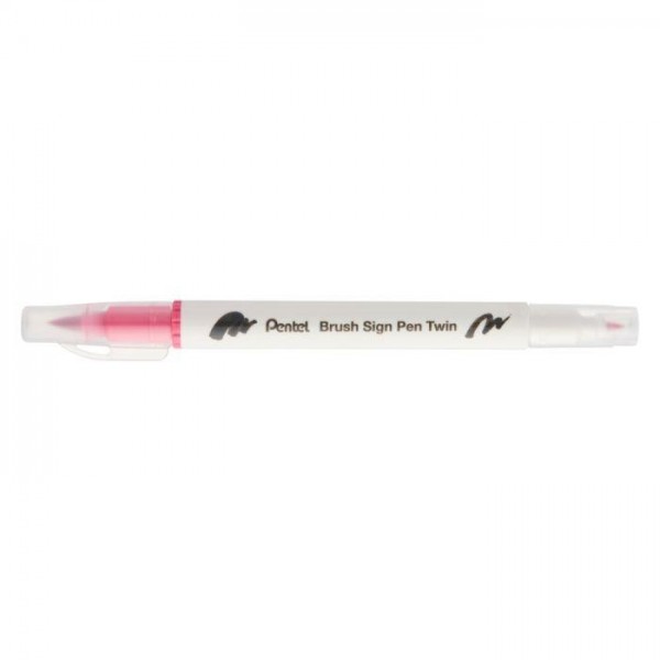 Sign pen twin brush Carmine Sign pen twin brush Carmine