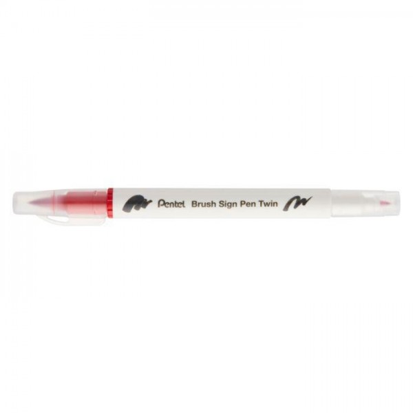 Sign pen twin brush Red Sign pen twin brush Red
