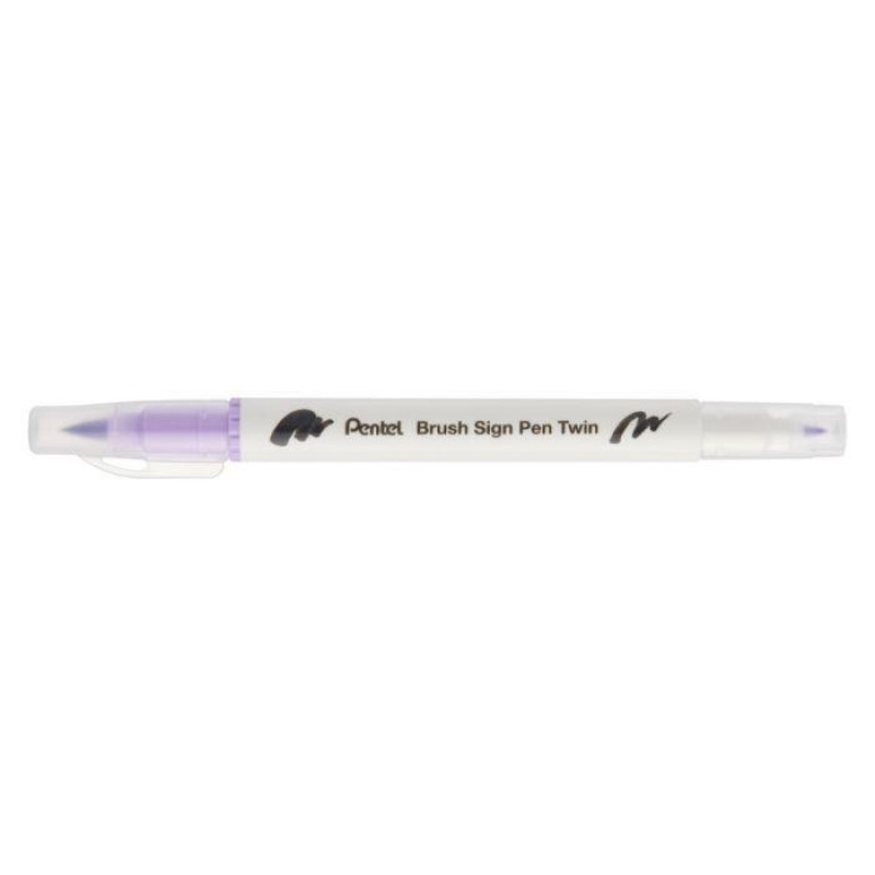 Sign pen twin brush Heliotrope