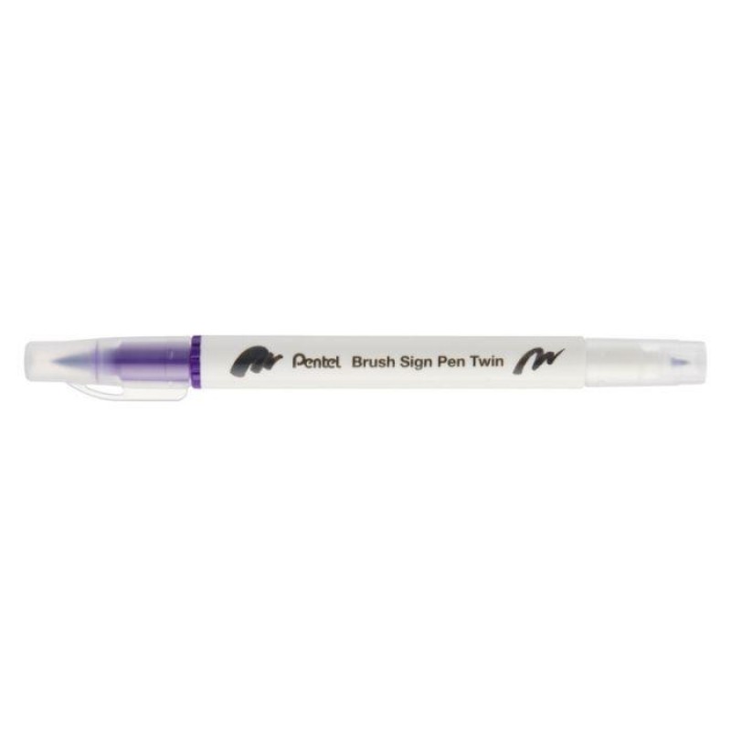 Sign pen twin brush Violet