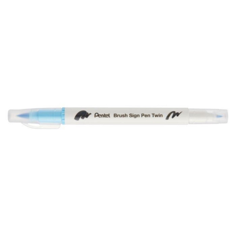 Sign pen twin brush Baby Blue