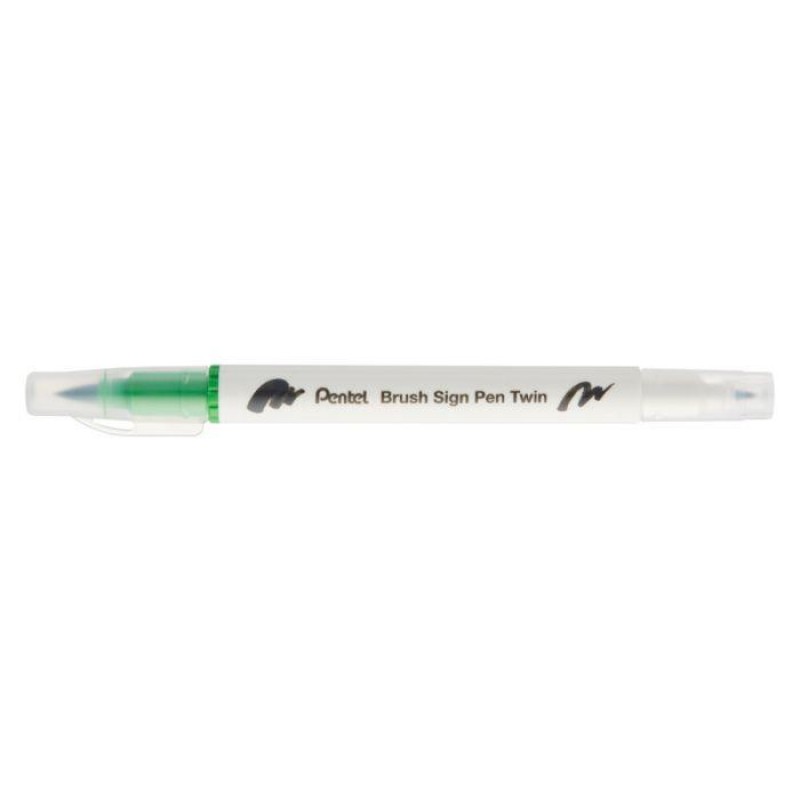 Sign pen twin brush Lime Green