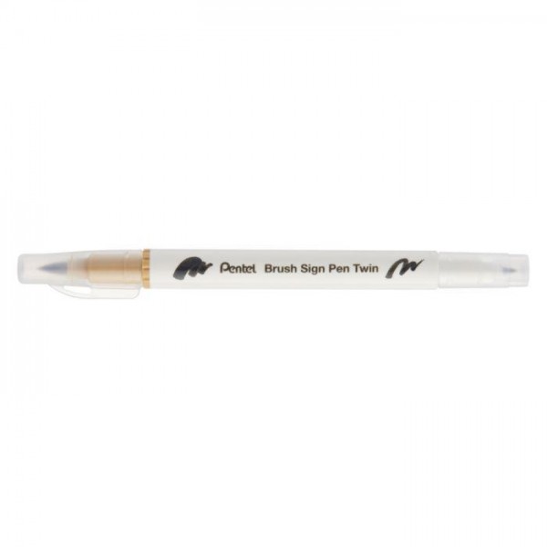 Sign pen twin brush Beige Sign pen twin brush Beige
