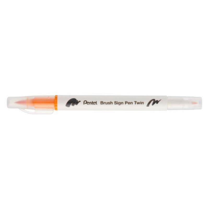 Sign pen twin brush Ochre