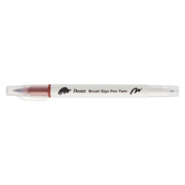 Sign pen twin brush Brown Sign pen twin brush Brown