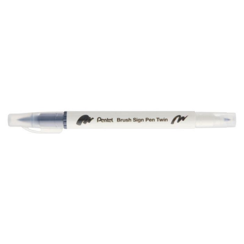 Sign pen twin brush Light Grey