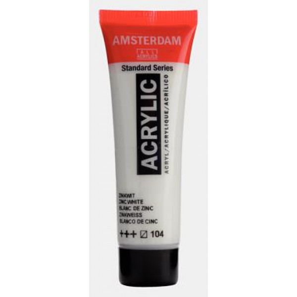 Amsterdam Acrylic 20ml 104 Zinc White Amsterdam Acrylic 20ml 104 Zinc White