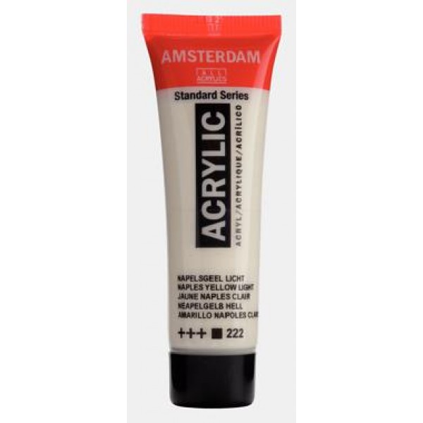 Amsterdam Acrylic 20ml 222 Napples Yellow Light Amsterdam Acrylic 20ml 222 Napples Yellow Light