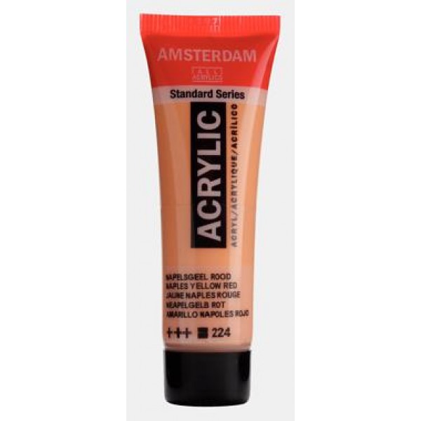Amsterdam Acrylic 20ml 224 Napples Yellow Red Amsterdam Acrylic 20ml 224 Napples Yellow Red