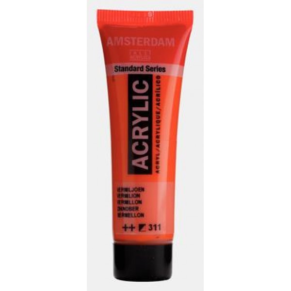 Amsterdam Acrylic 20ml 311 Vermilion Amsterdam Acrylic 20ml 311 Vermilion