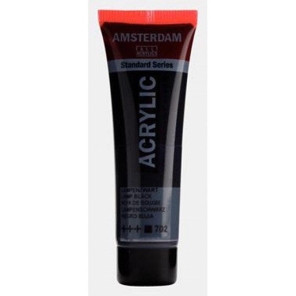 Amsterdam Acrylic 20ml 702 Lamp Black Amsterdam Acrylic 20ml 702 Lamp Black