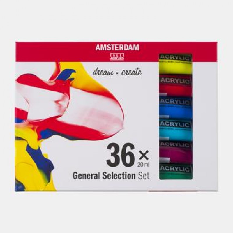 Amsterdam Σετ 36 Ακρυλικά Χρώματα 20ml