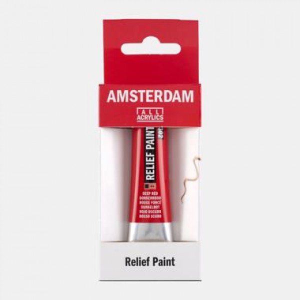 Talens Amsterdam Relief Paint 20ml 302 Deep Red Talens Amsterdam Relief Paint 20ml 302 Deep Red