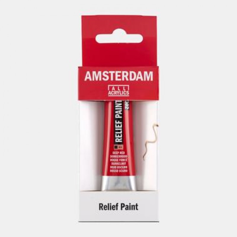 Talens Amsterdam Relief Paint 20ml 302 Deep Red