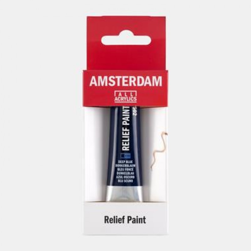 Talens Amsterdam Relief Paint 20ml 502 Deep Blue