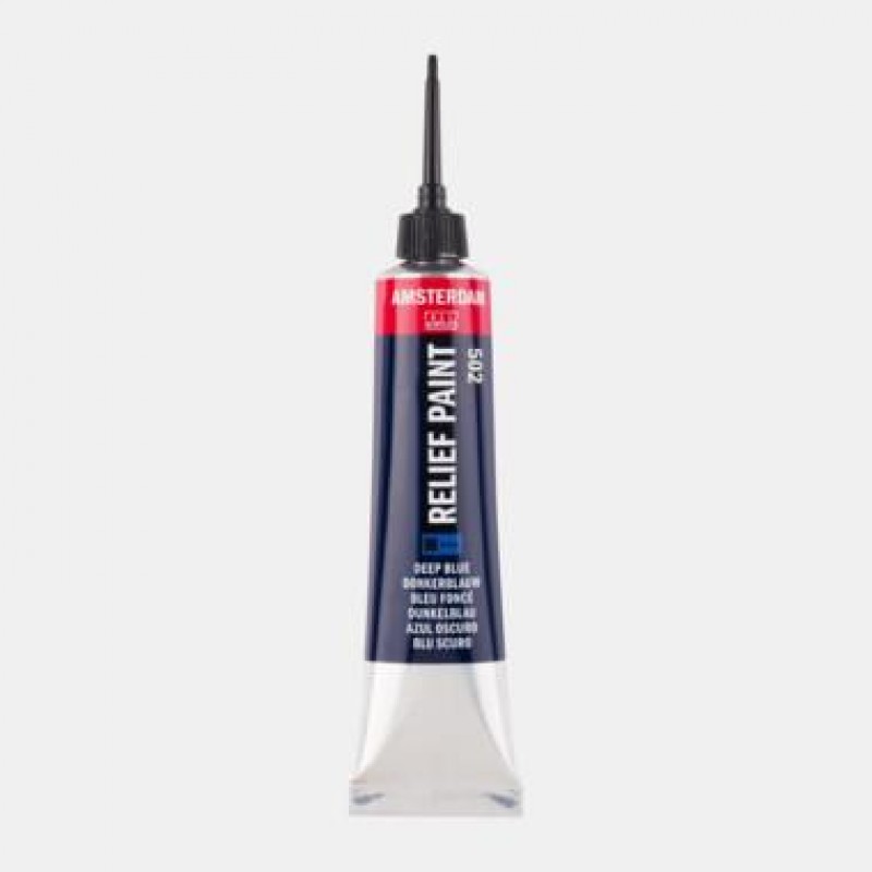 Talens Amsterdam Relief Paint 20ml 502 Deep Blue