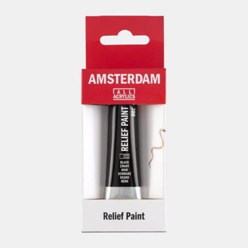 Talens Amsterdam Relief Paint 20ml 700 Black