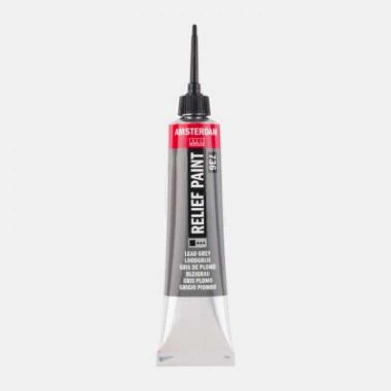Talens Amsterdam Relief Paint 20ml 736 Lead Grey