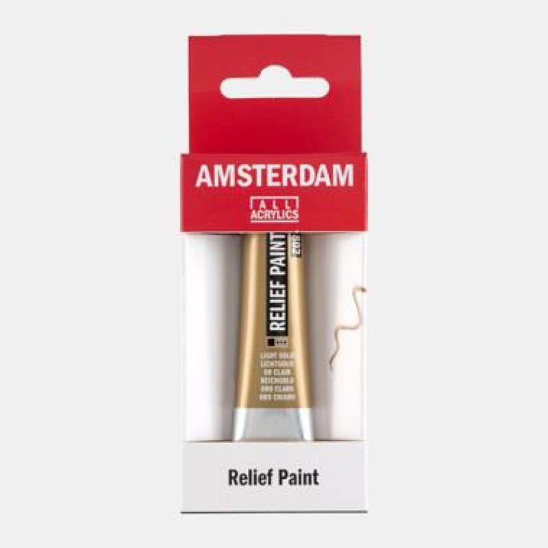 Talens Amsterdam Relief Paint 20ml 802 Light Gold