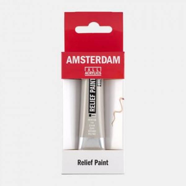 Talens Amsterdam Relief Paint 20ml 815 Pewter Talens Amsterdam Relief Paint 20ml 815 Pewter