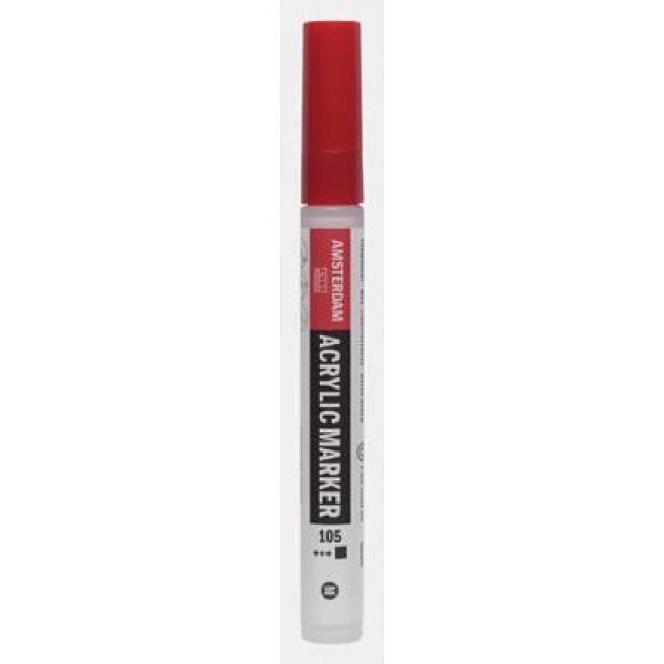 Acrylic Marker Medium 3-4mm 105 Titanium White Acrylic Marker Medium 3-4mm 105 Titanium White