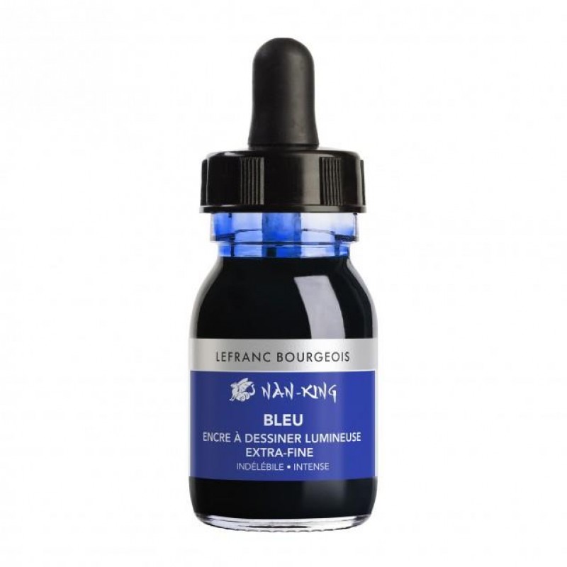 Σινική Μελάνη Nan-King 30ml Blue