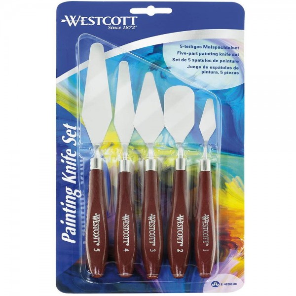 Westcott Σετ 5 Σπάτουλες ζωγραφικής Westcott Σετ 5 Σπάτουλες ζωγραφικής