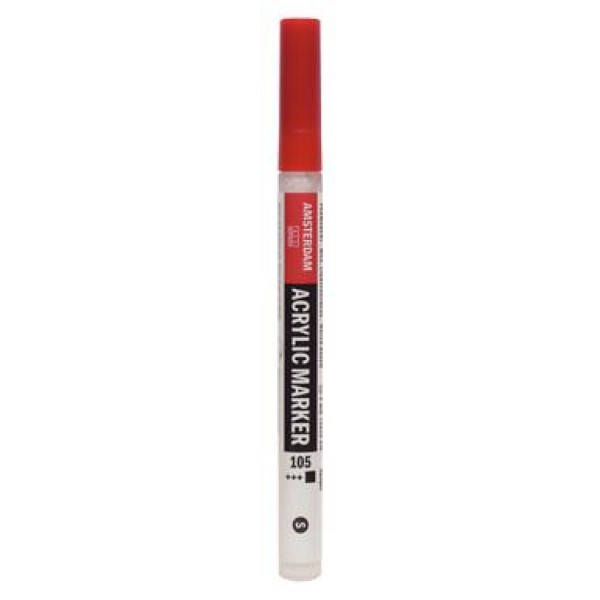 Acrylic Marker Small 1-2mm 105 Titanium White Acrylic Marker Small 1-2mm 105 Titanium White